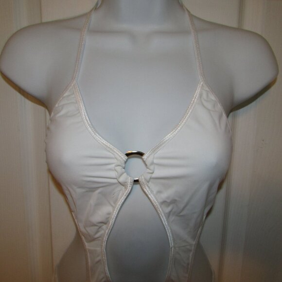 White O-Ring 1 Pc Monokini - NEW - Picture 7 of 11